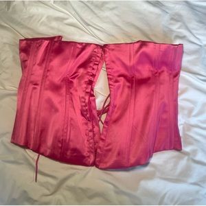 Danielle Guizio corset top in pink size xsmall from revolve